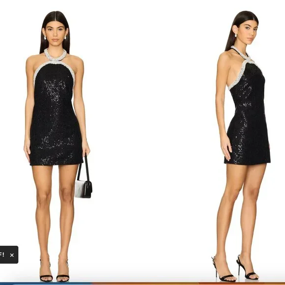 Self portrait Boucle Pearl sequin dress - Picture 4 of 12